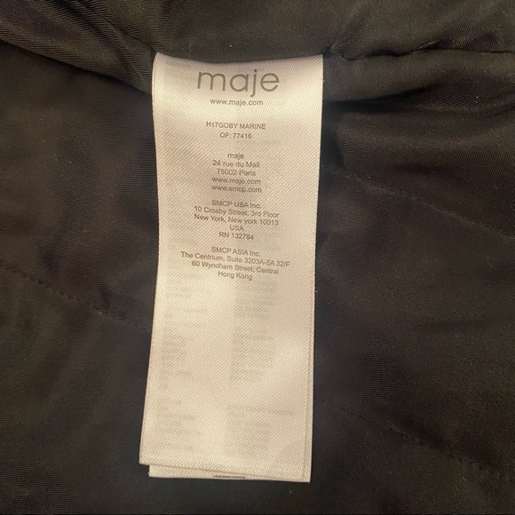 MAJE Gove Quilted Parka Coat with Braided Details - Picture 11 of 14